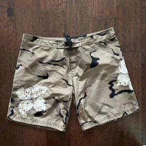 Ray Sun Board Shorts Camp Size XL